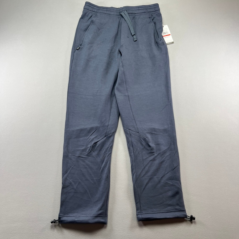 Gaiam Flow State Pants Mens Small Cool Gray Stretch Relaxed Fit Moisture Wicking